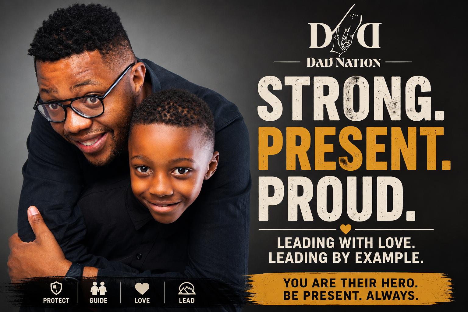 Dad,they don't need perfect they need you ...